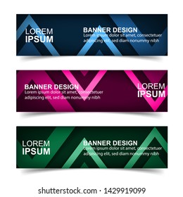 Modern  Banner Background. Creative Header Templates - Vector
