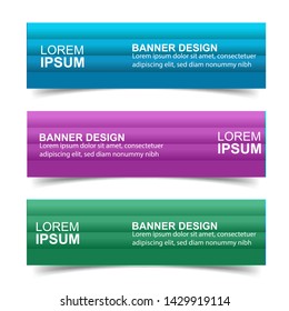 Modern  Banner Background. Creative Header Templates - Vector