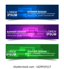 Modern  Banner Background. Creative Header Templates - Vector