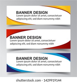 Modern  Banner Background. Creative Header Templates - Vector