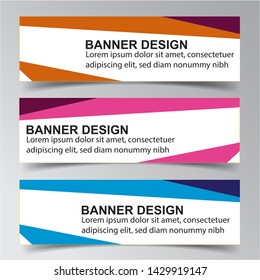 Modern  Banner Background. Creative Header Templates - Vector