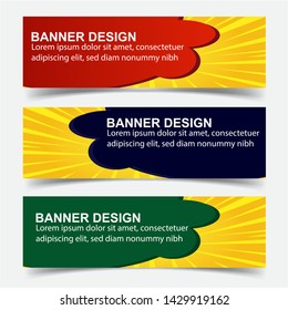 Modern  Banner Background. Creative Header Templates - Vector