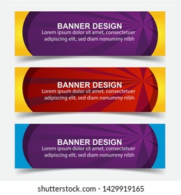Modern  Banner Background. Creative Header Templates - Vector