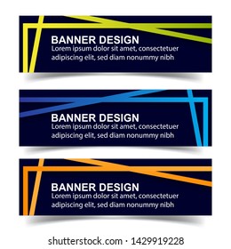 Modern  Banner Background. Creative Header Templates - Vector