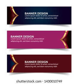 Modern  Banner Background. Creative Header Templates - Vector
