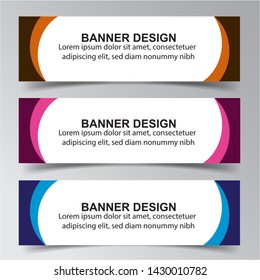 Modern  Banner Background. Creative Header Templates - Vector