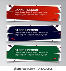 Modern  Banner Background. Creative Header Templates - Vector