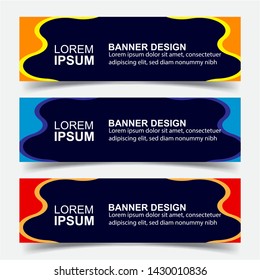 Modern  Banner Background. Creative Header Templates - Vector