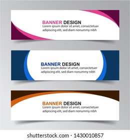 Modern  Banner Background. Creative Header Templates - Vector