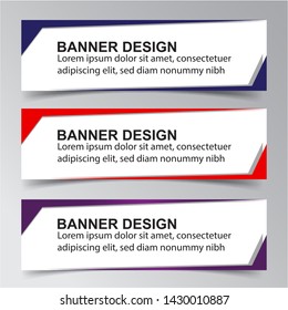 Modern  Banner Background. Creative Header Templates - Vector