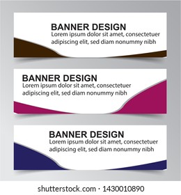 Modern  Banner Background. Creative Header Templates - Vector