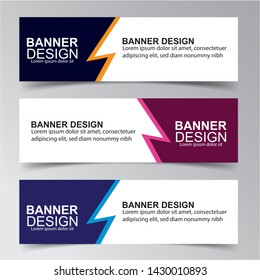 Modern  Banner Background. Creative Header Templates - Vector