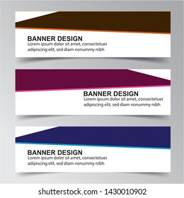 Modern  Banner Background. Creative Header Templates - Vector