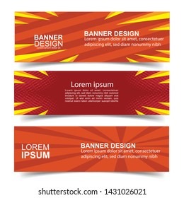 Modern  Banner Background. Creative Header Templates - Vector