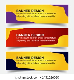 Modern  Banner Background. Creative Header Templates - Vector