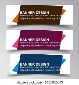 Modern  Banner Background. Creative Header Templates - Vector