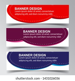 Modern  Banner Background. Creative Header Templates - Vector