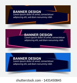 Modern  Banner Background. Creative Header Templates - Vector