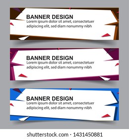 Modern  Banner Background. Creative Header Templates - Vector