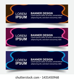 Modern  Banner Background. Creative Header Templates - Vector