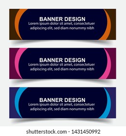 Modern  Banner Background. Creative Header Templates - Vector