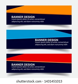 Modern  Banner Background. Creative Header Templates - Vector
