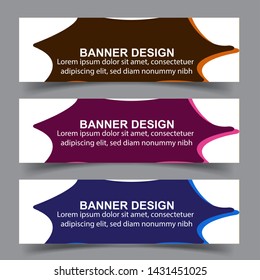 Modern  Banner Background. Creative Header Templates - Vector