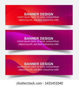 Modern  Banner Background. Creative Header Templates - Vector