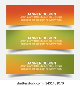 Modern  Banner Background. Creative Header Templates - Vector