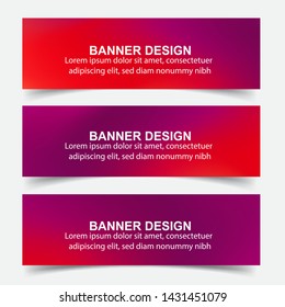Modern  Banner Background. Creative Header Templates - Vector