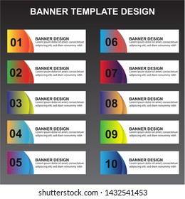Modern  Banner Background. Creative Header Templates - Vector