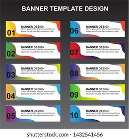 Modern  Banner Background. Creative Header Templates - Vector