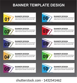 Modern  Banner Background. Creative Header Templates - Vector