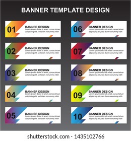 Modern  Banner Background. Creative Header Templates - Vector