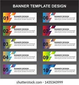 Modern  Banner Background. Creative Header Templates - Vector