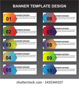 Modern  Banner Background. Creative Header Templates - Vector