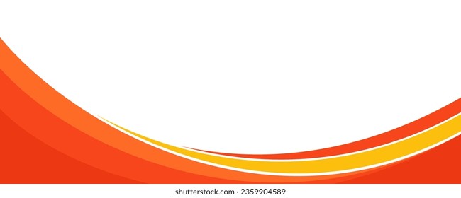 Modern banner background design. Banner template with dynamic wave shapes.