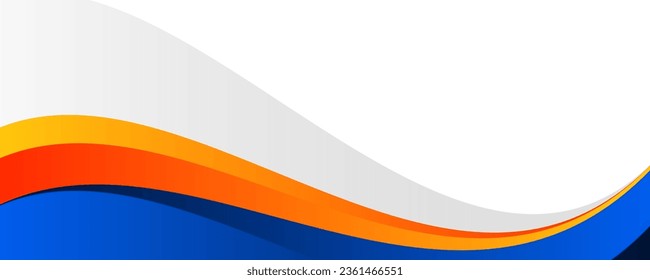Diseño moderno de fondo de banner. Plantilla de banner con formas de onda dinámica.