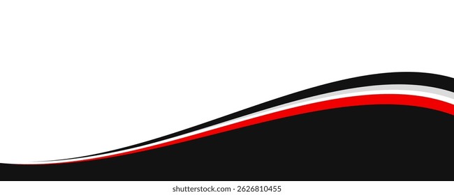 Modern banner background design. Banner template with dynamic wave shapes