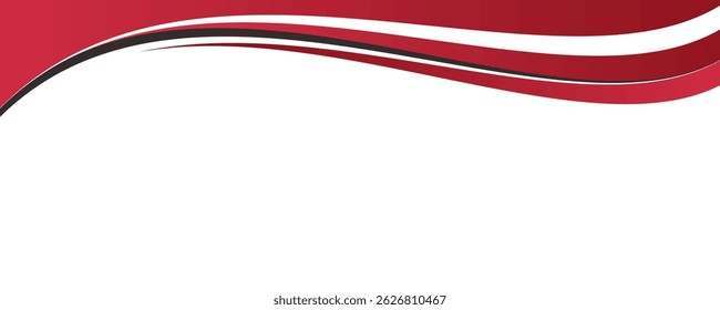 Modern banner background design. Banner template with dynamic wave shapes