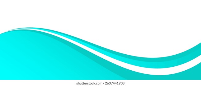 Modern banner background design. Banner template with dynamic wave shapes.