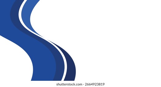 Modern banner background design. Banner template with dynamic wave shapes