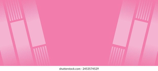 Modern banner background with diagonal stripes and dot halftone. vector illustration