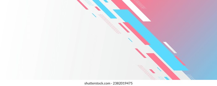 Modern banner background. elegant. red and blu gradation. soft. abstract geometric. slash