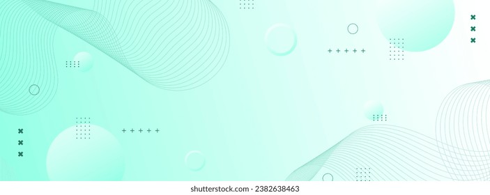Moderner Banner-Hintergrund. elegant und sanft. blau-weiß. Leitungswelle. abstrakte Memphis