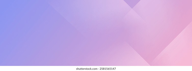 Modern banner background featuring colorful pink and purple gradations with slash shapes. Abstract Memphis style creates a trendy, vibrant aesthetic.