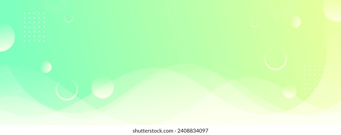Modern banner background. full color, bright blue and green gradations, wave . Vector