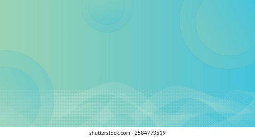 Modern banner background. full color, bright blue green gradation, wave eps 10