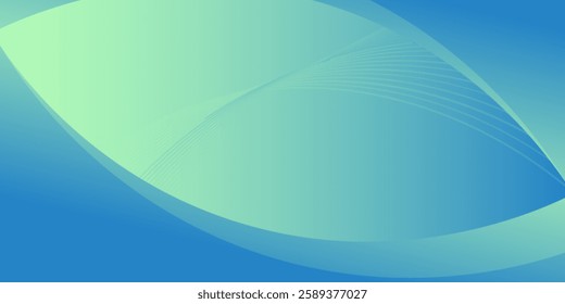 Modern banner background. full color, bright blue green gradation, wave eps 10