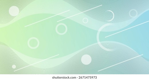 Modern banner background. full color, bright blue and green gradations, wave eps 10